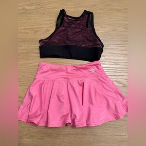 Pink and Black Kids Matching Set